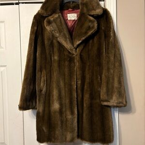 Brown Faux Fur Coat